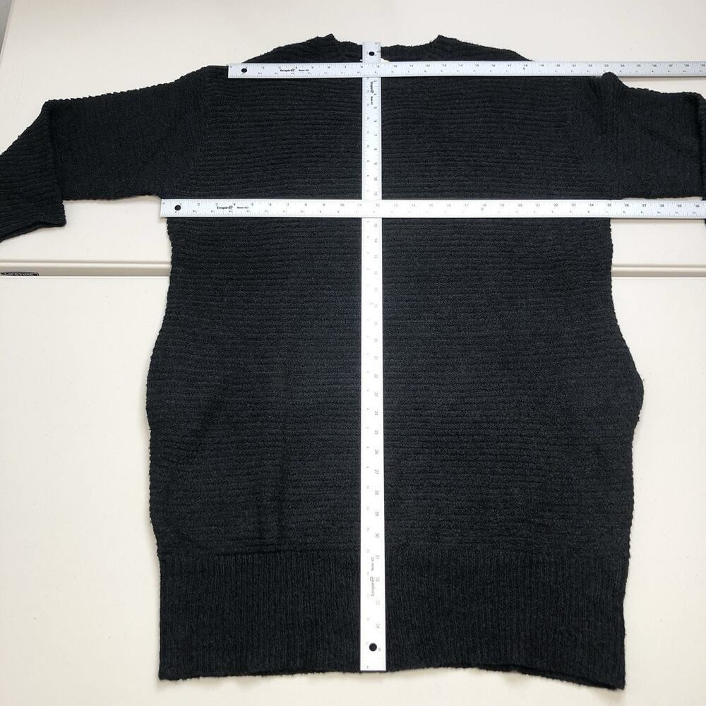 Easel La Women’s Oversized Black Soft Boho Tunic Knit Sweater Dress Size M NWT - Picture 4 of 8